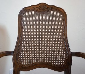 画像7: 西洋　クラシカル　英国　アンティーク調　アームチェア　ダイニングチェア　サロンチェア　洋館　猫脚　彫刻　椅子　イス　1脚出品　在庫2脚　(2)