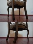 画像16: 西洋　クラシカル　英国　アンティーク調　アームチェア　ダイニングチェア　サロンチェア　洋館　椅子　イス　在庫2脚　(1)