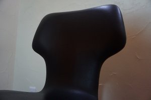 画像6: 希少　古き良き時代　ミッドセンチュリー　ヴィンテージ　剣持勇　天童木工　チェア　椅子　イス　チーク材　×　合皮　黒　ブラック　当時物　レトロ　カフェ　1脚出品　在庫3脚　(3)