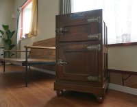 〇古き良き時代〇　希少　日本　アンティーク　VINTAGE ヴィンテージ　ノルタルジック　氷冷蔵庫　パーラー　冷蔵器　収納　チェスト　古民家　古民具　レトロ　カフェ　古道具　ディスプレイ　当時物