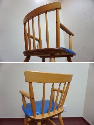 画像15: 古き良き時代　レトロ　ヴィンテージ　山崎木工　キッズチェア　チャイルドチェア　子供椅子　ベビーチェア　ハイチェア　イス　ノスタルジック　ビンテージ