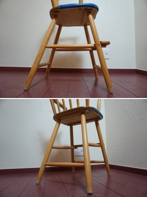 画像14: 古き良き時代　レトロ　ヴィンテージ　山崎木工　キッズチェア　チャイルドチェア　子供椅子　ベビーチェア　ハイチェア　イス　ノスタルジック　ビンテージ