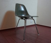 HERMANMILLER ハーマンミラー　ＶＩＮＴＡＧＥ ヴィンテージ　サイドシェル　Hベース　チェア　イス　椅子　緑色　グリーン色　ミッドセンチュリー　Eams イームズ