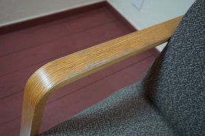 画像16: MUJI 無印良品　オーク材　リビングでもダイニングでもつかえるソファ　二人掛け　２人掛け　アームチェア　アームソファ　セパレートタイプ　カバーリング　北欧モダン　