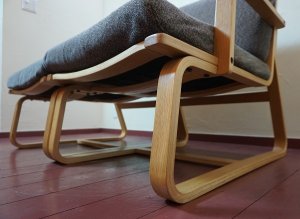 画像7: MUJI 無印良品　オーク材　リビングでもダイニングでもつかえるソファ　二人掛け　２人掛け　アームチェア　アームソファ　セパレートタイプ　カバーリング　北欧モダン　