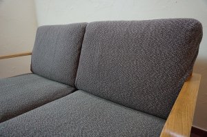 画像13: MUJI 無印良品　オーク材　リビングでもダイニングでもつかえるソファ　二人掛け　２人掛け　アームチェア　アームソファ　セパレートタイプ　カバーリング　北欧モダン　