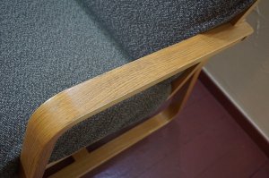 画像15: MUJI 無印良品　オーク材　リビングでもダイニングでもつかえるソファ　二人掛け　２人掛け　アームチェア　アームソファ　セパレートタイプ　カバーリング　北欧モダン　