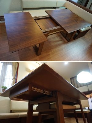 画像13: 【 美品 】　北欧モダン　シギヤマ家具　GUESTS ゲスト　LD　リビング　ダイニング　セット　L字　カウチ　拡張　伸長　エクステンション　テーブル　チェア　ソファ　〇 4点セット 〇　25万