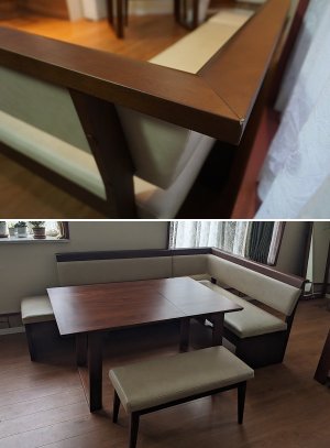 画像17: 【 美品 】　北欧モダン　シギヤマ家具　GUESTS ゲスト　LD　リビング　ダイニング　セット　L字　カウチ　拡張　伸長　エクステンション　テーブル　チェア　ソファ　〇 4点セット 〇　25万