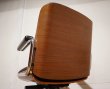 画像16: スイス　giroflex ジロフレックス　ヴィンテージ　チーク材　BRASA ブラサ　ラウンジチェア　書斎椅子　デスクチェア　プレジデントチェア　社長椅子　役員椅子　昇降手動　ロッキング機能　キャスターチェア  12万 (16)