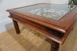 画像12: 西洋　洋館　クラシック　センターテーブル　ガラストップ　アイアン　彫刻　アンティーク　英国スタイル (12)