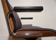 画像7: スイス　giroflex ジロフレックス　ヴィンテージ　チーク材　BRASA ブラサ　ラウンジチェア　書斎椅子　デスクチェア　プレジデントチェア　社長椅子　役員椅子　昇降手動　ロッキング機能　キャスターチェア  12万 (7)