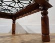 画像6: 西洋　洋館　クラシック　センターテーブル　ガラストップ　アイアン　彫刻　アンティーク　英国スタイル (6)