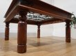 画像7: 西洋　洋館　クラシック　センターテーブル　ガラストップ　アイアン　彫刻　アンティーク　英国スタイル (7)