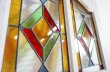画像10: ヴィンテージ　ステンドグラス　建具　ドア　扉　窓枠　木枠　間仕切り　パーテーション　アンティーク　イギリス　英国 (10)