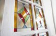 画像7: ヴィンテージ　ステンドグラス　建具　ドア　扉　窓枠　木枠　間仕切り　パーテーション　アンティーク　イギリス　英国 (7)