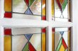 画像15: ヴィンテージ　ステンドグラス　建具　ドア　扉　窓枠　木枠　間仕切り　パーテーション　アンティーク　イギリス　英国 (15)