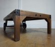 画像5: インダストリアル　アイアン　無垢材　トロリーテーブル　ローテーブル　棚　台　西海岸style (5)