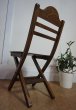 画像8: 英国　カフェ　フォールディングチェア　折り畳み椅子　ビーチ材　アンティーク　ヴィンテージ　アトリエ　(1) (8)