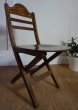 画像3: 英国　カフェ　フォールディングチェア　折り畳み椅子　ビーチ材　アンティーク　ヴィンテージ　アトリエ　(1) (3)