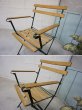 画像11: 古い木　フランス　ヴィンテージ　アイアン　フォールディングチェア　サイドチェア　アームチェア　ディスプレイ　ガーデン　折り畳み　椅子　カントリー　(2) (11)