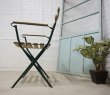 画像5: 古い木　フランス　ヴィンテージ　アイアン　フォールディングチェア　サイドチェア　アームチェア　ディスプレイ　ガーデン　折り畳み　椅子　カントリー　(2) (5)