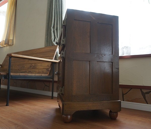 画像5: 〇古き良き時代〇　VINTAGE ヴィンテージ　氷冷蔵庫　パーラー　冷蔵器　収納　チェスト　古民家　レトロ　カフェ　古道具　ディスプレイ　当時物 (5)