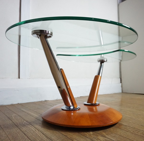 Ronald Schmitt（ロナルドシュミット）可動式ガラステーブル - テーブル