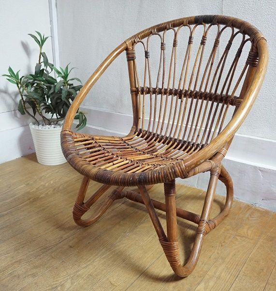 トップ 古い椅子 曲木 アンティーク レトロ 編み ラタン 籐 木製 