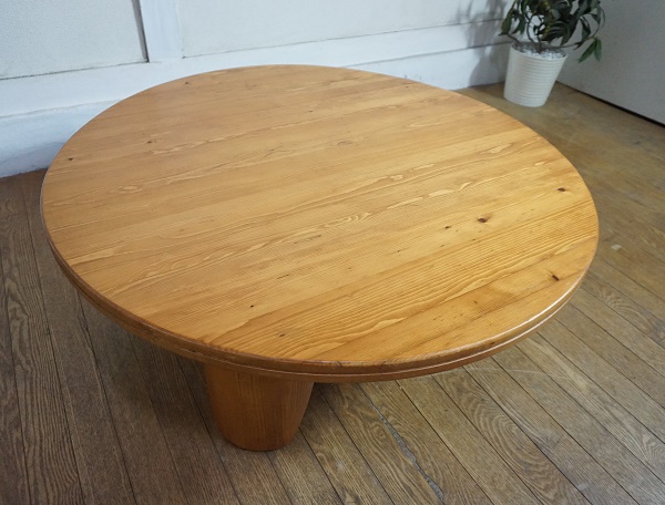 パイン材 無垢 大型 円卓 丸テーブル 座卓 ちゃぶ台 ローテーブル 